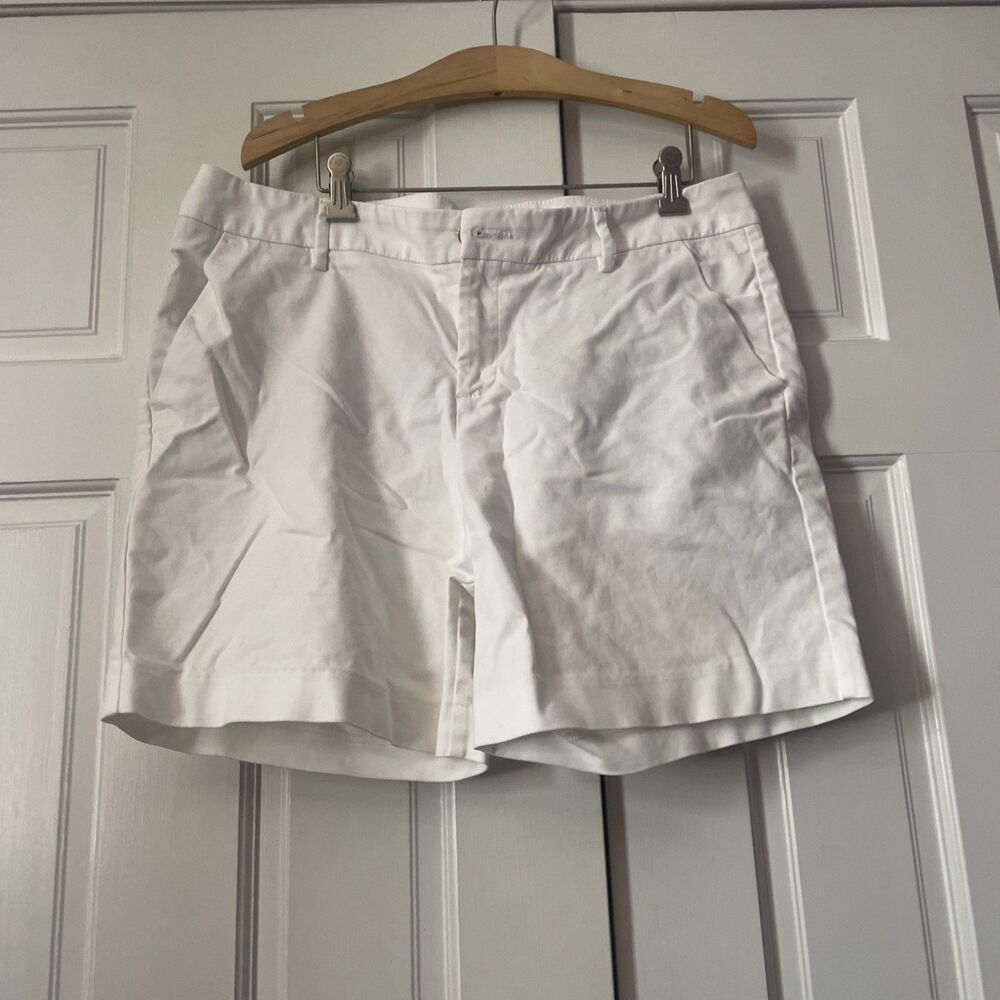 Lilly Pulitzer Resort White Chino Bermuda Shorts - Women's Size 14